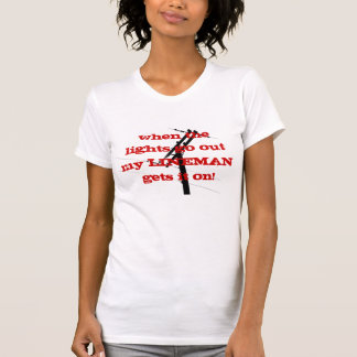 Als de lichten uit gaan! {ROOD} T-shirt