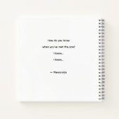 Als de liefde arriveert – MemoryUs Journaal Notitieboek (Achterkant)