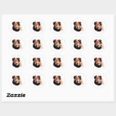 Als de liefde de overhand neemt ronde sticker (Vel)