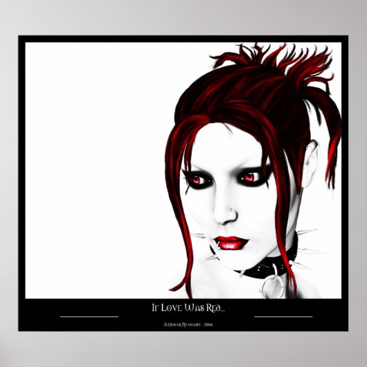 Als de liefde rood was... poster (Voorkant)