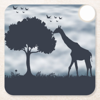 Als de Maan naar de Giraffe fluistert Kartonnen Onderzetters