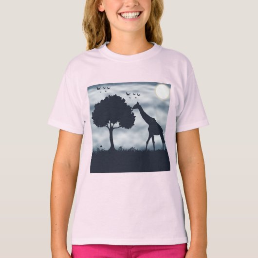 Als de Maan naar de Giraffe fluistert T-shirt (Voorkant)