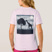 Als de Maan naar de Giraffe fluistert T-shirt (Achterkant)