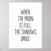 Als de maan vol is poster (Voorkant)