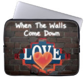 Als De Muren Naar Beneden Komen Laptop Sleeve (Voorkant)