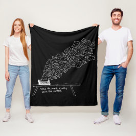 Als de Muze Eindelijk Haar Koffie Krijgt Fleece Deken