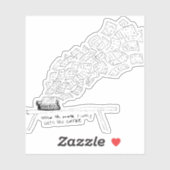 Als de Muze Eindelijk Haar Koffie Krijgt Sticker (Vel)