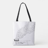 Als de Muze Eindelijk Haar Koffie Krijgt Tote Bag (Achterkant)