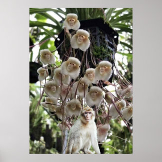 Als de natuur de natuur kopieert. poster