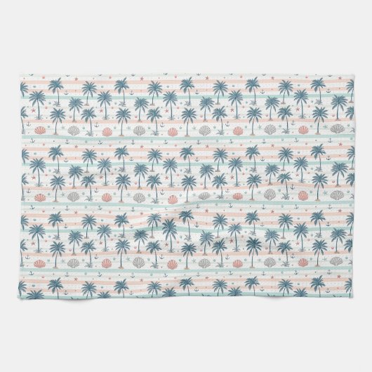 Als de oceaan zichzelf kan kalmeren, kan jij dat o theedoek (Horizontaal)