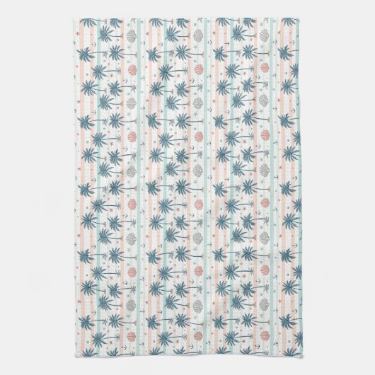 Als de oceaan zichzelf kan kalmeren, kan jij dat o theedoek (Verticaal)