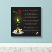 Als de Rozen in de Druk van het Canvas 12x12 groei (Insitu (Houten vloer))