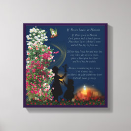 Als de Rozen in de Druk van het Canvas 12x12 groei