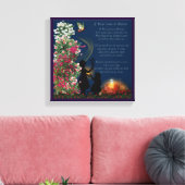 Als de Rozen in de Druk van het Canvas 12x12 groei (Insitu (Woonkamer))