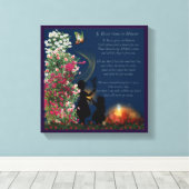 Als de Rozen in de Druk van het Canvas 12x12 groei (Insitu (Houten vloer))