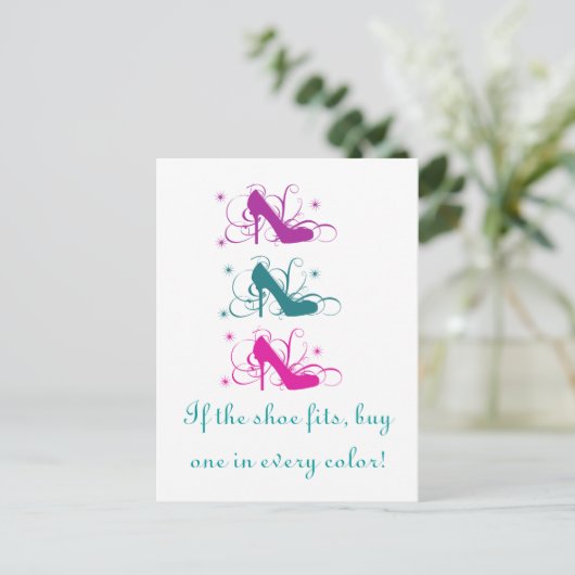 Als de schoen Briefkaart past (Staand voorkant)