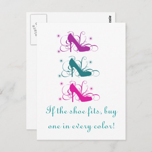 Als de schoen Briefkaart past (Voorkant / Achterkant)