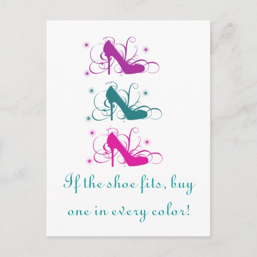 Als de schoen Briefkaart past (Voorkant)