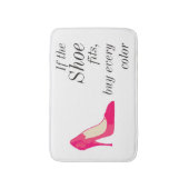 Als de schoen op de badkamer past badmat (Voorkant Verticaal)