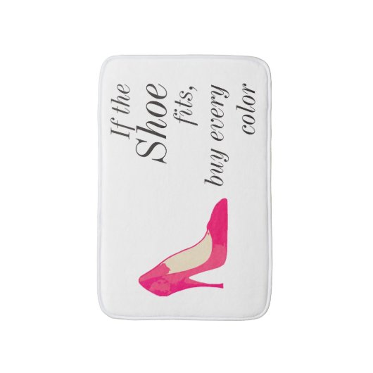 Als de schoen op de badkamer past badmat (Voorkant Verticaal)