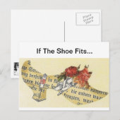 Als de schoen past... Assepoester Slipper Briefkaart (Voorkant / Achterkant)