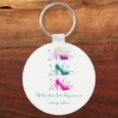 Als de schoen past bij de Sleutelhanger (Voorkant)