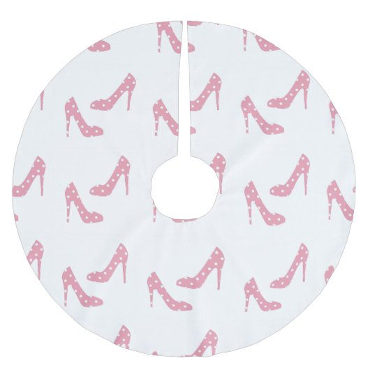 Als de schoen past bij roze kerstboomrok kerstboom rok (Voorkant)