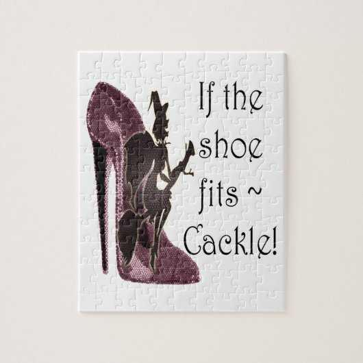 Als de schoen past ~ Cackle! Funny Sayings Gifts Legpuzzel (Verticaal)