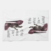 Als de schoen past ~ Cackle! Funny Sayings Gifts Theedoek (Horizontaal)