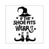 Als de schoen past, draag hem dan rubberstempel (Afrduk)