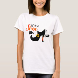 Als de schoen past Halloween Witch Tri-Blend Shirt