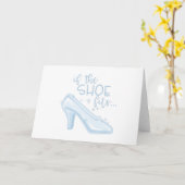 Als de schoen past kaart (Gele Bloem)