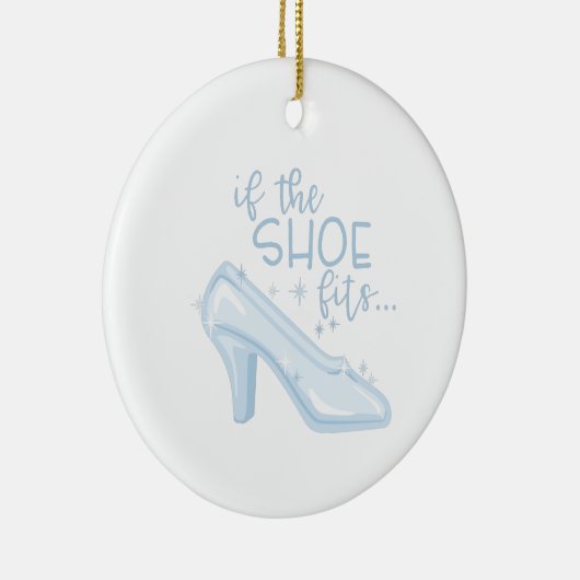 Als de schoen past keramisch ornament (Rechts)