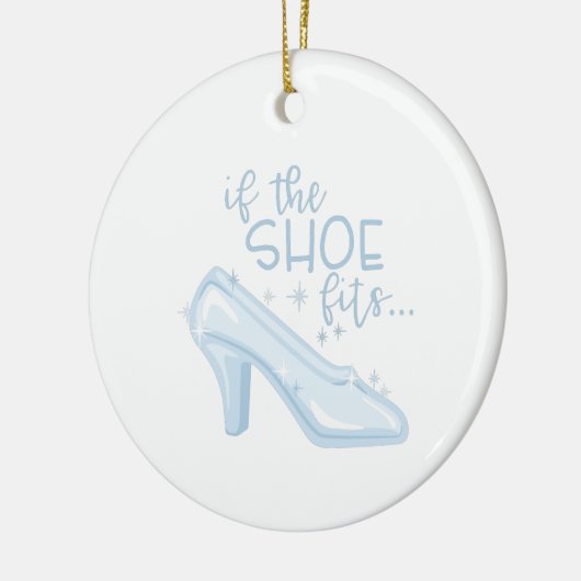 Als de schoen past keramisch ornament (Links)