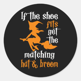 Als de schoen past krijg de bijpassende Pet & beze Ronde Sticker