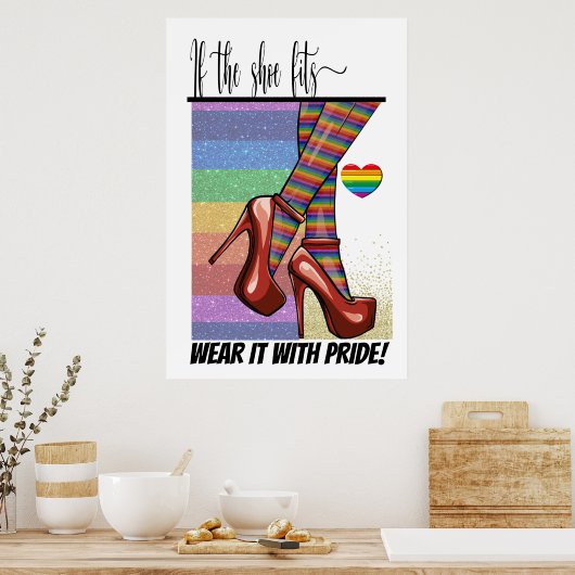 Als de schoen past ... Poster (Keuken)