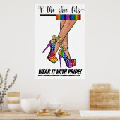 Als de schoen past ... Poster (Keuken)