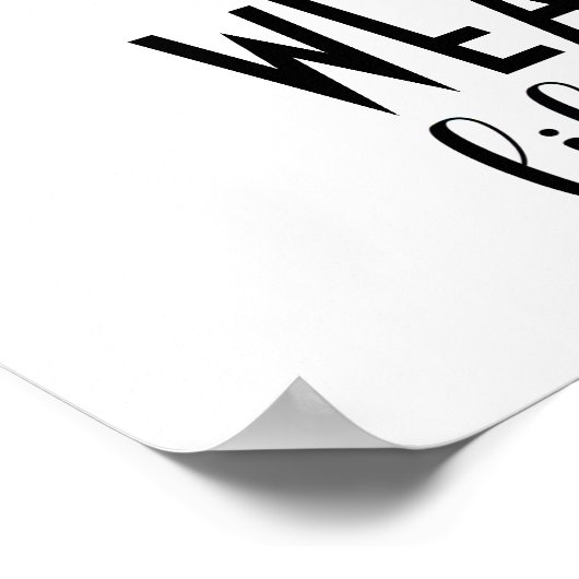 Als de schoen past ... Poster (Hoek)