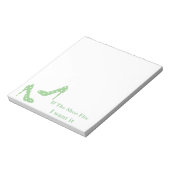 Als de schoen past, wil ik het. notitieblok (Linkerzijde)