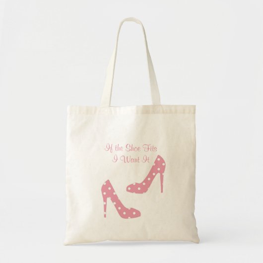 Als de schoen roze is tote bag (Voorkant)