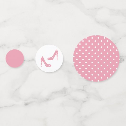 Als de schoen roze past confetti (Achterkanten)