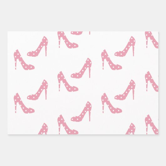 Als de schoen roze past inpakpapier vel (Voorkant 2)