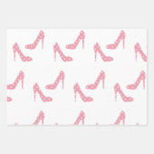 Als de schoen roze past inpakpapier vel (Voorkant)