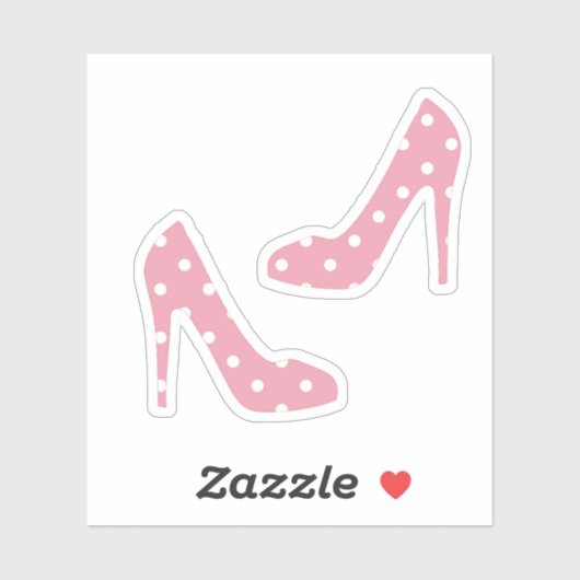 Als de schoen roze past sticker (Vel)