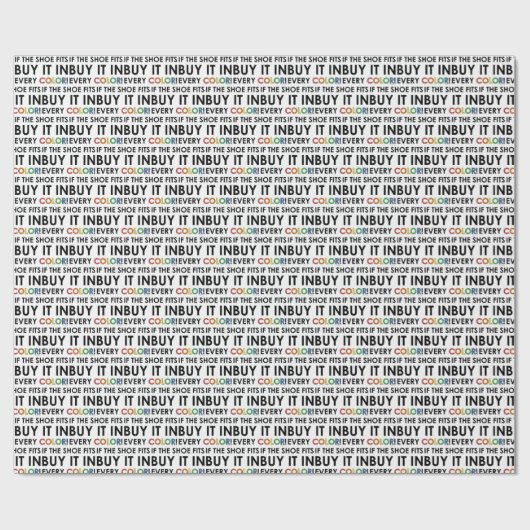 ALS DE SHOE IS GESCHIKT... CADEAUPAPIER (Vlak)