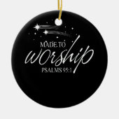 Als de sterren tot tevredenheid werden gemaakt, za keramisch ornament (Voorkant)