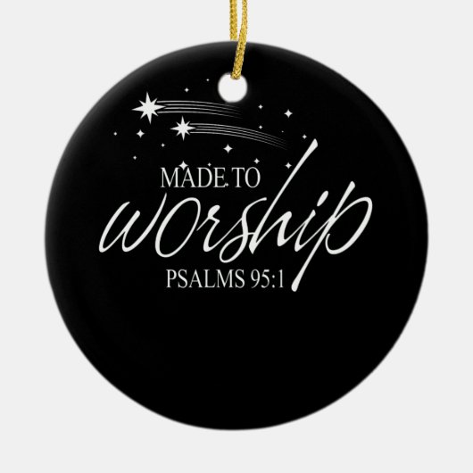 Als de sterren tot tevredenheid werden gemaakt, za keramisch ornament (Voorkant)