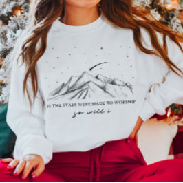 Als de sterren werden gemaakt om sweatshirt aan te