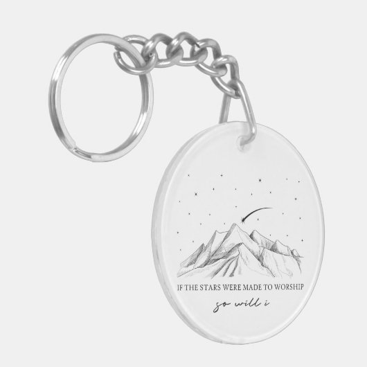 Als de sterren werden gemaakt om te aanbidden sleutelhanger (Voorkant Links)
