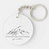 Als de sterren werden gemaakt om te aanbidden sleutelhanger (Achterkant)